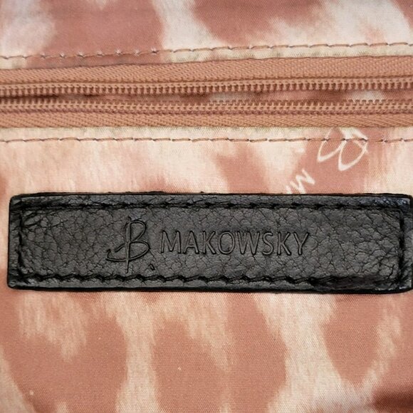 B-MAKOWSKY BLACK LEATHER PURSE - Picture 5 of 11